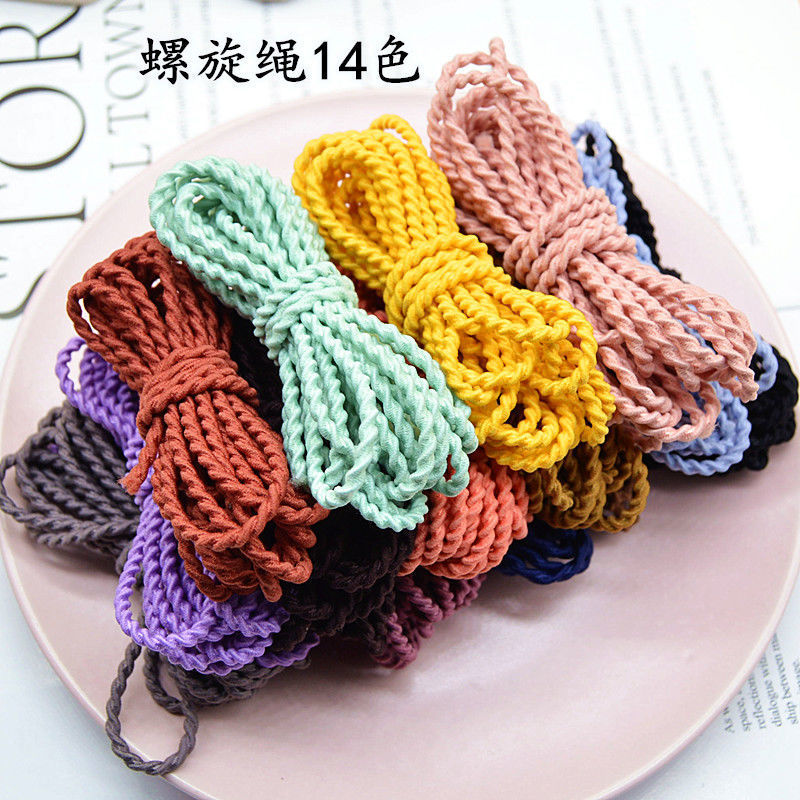 Semi-Finished Korean High Elastic Rubber Band Ponytail Homemade Raw Materials Dongdaemun Handmade Hair Accessory