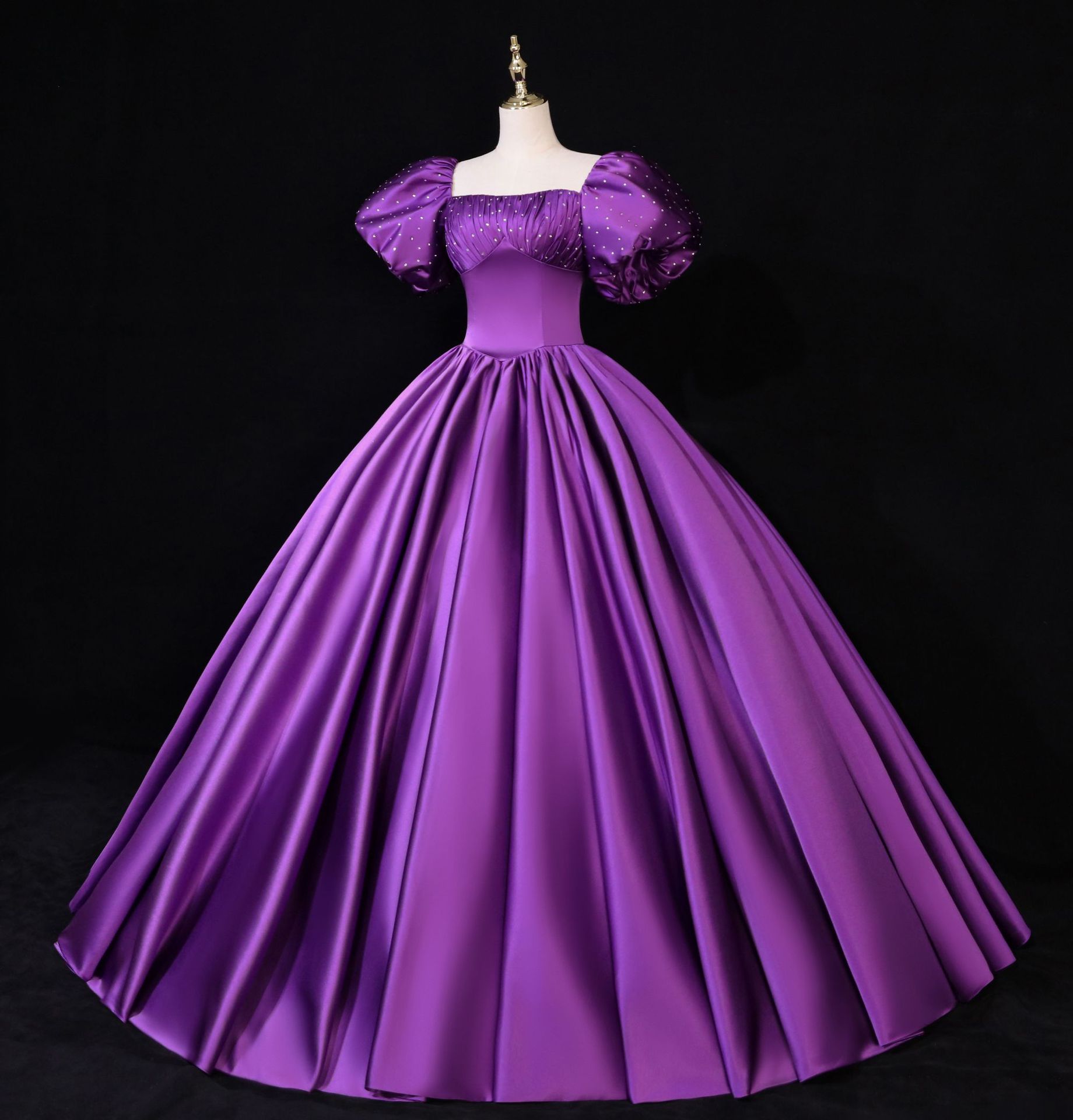 外贸欧美晚礼服2021新款彩色婚纱艺考美声独唱声乐舞台演出蓬蓬裙