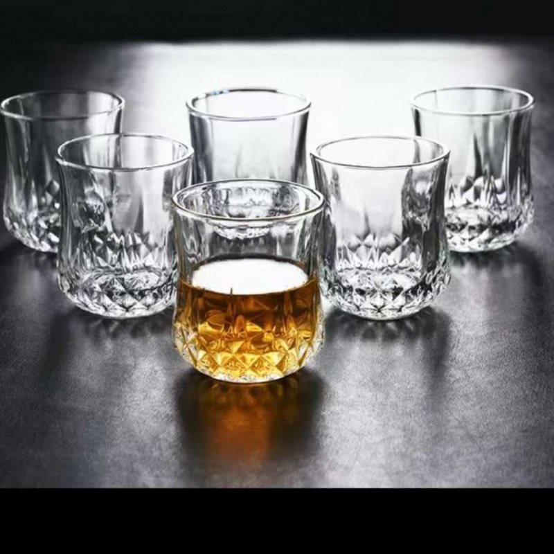 玻璃杯无铅耐热水杯家用套装泡茶杯饮料果汁杯子-阿里巴巴