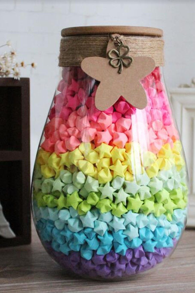 手工折纸星星成品