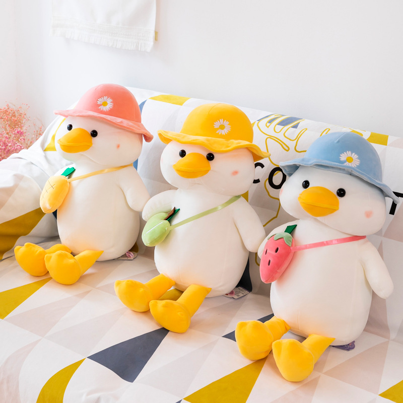 Cross-Border Cute School Duck Doll Plush Toys Prize Claw Doll Doll Activity Gift Wholesale Pillow for Girl