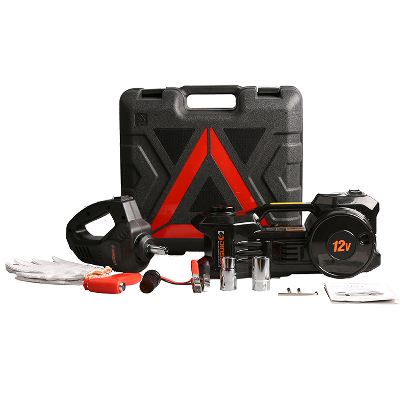 鼎尚千斤顶电动液压带充气电动扳手家用汽车维修换轮胎工具箱套装