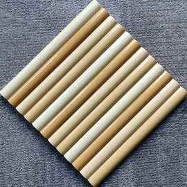 定制款喜茶棍圆弧砖圆柱瓷砖奶茶店长条管子咖啡厅酒店艺术手工砖
