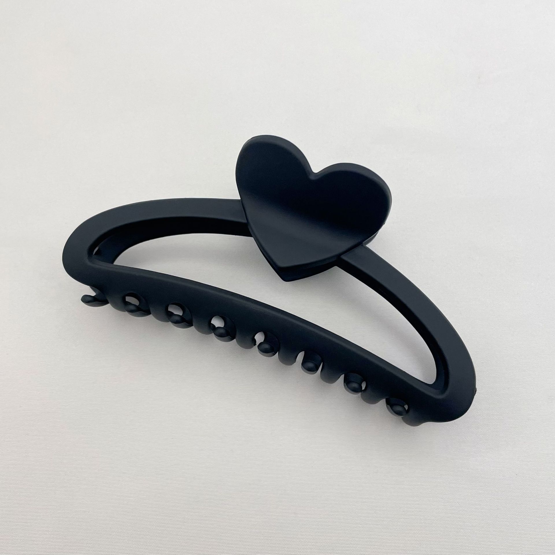 Cross-Border Frosted Love Square Crescent Grip Back Head High Ponytail Shark Clip Barrettes Female Hair Accessories Wholesale