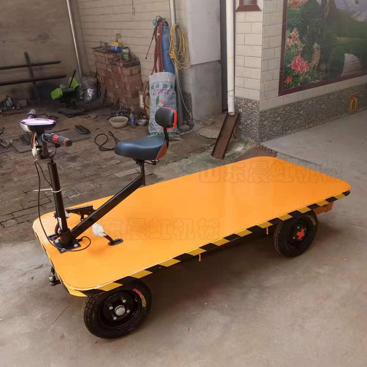 电动四轮平板车 仓库搬运倒骑运输车 货物运送平板车-阿里巴巴