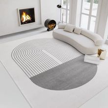 原创设计侘寂风加厚地毯日式灰色北欧INS客厅沙发茶几床边毯卧室
