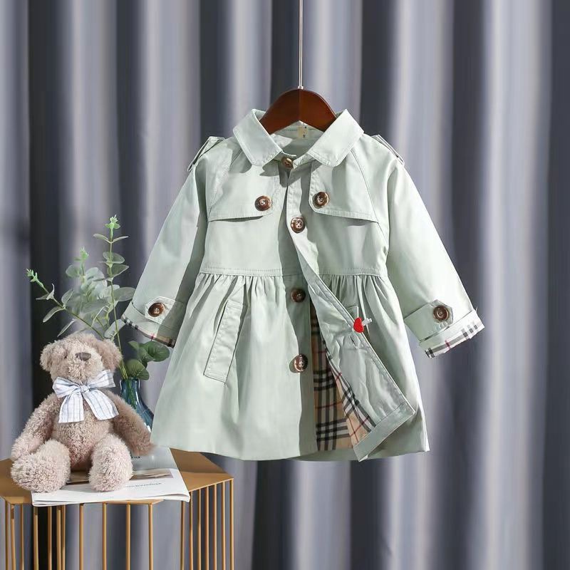 女童风衣中长款春装新款女孩网红外套小学生岁儿童洋气秋-阿里巴巴