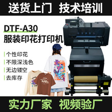厂家dtf小型a3烫画打印机套装汉森板帽子衣服图案印花白墨打印机