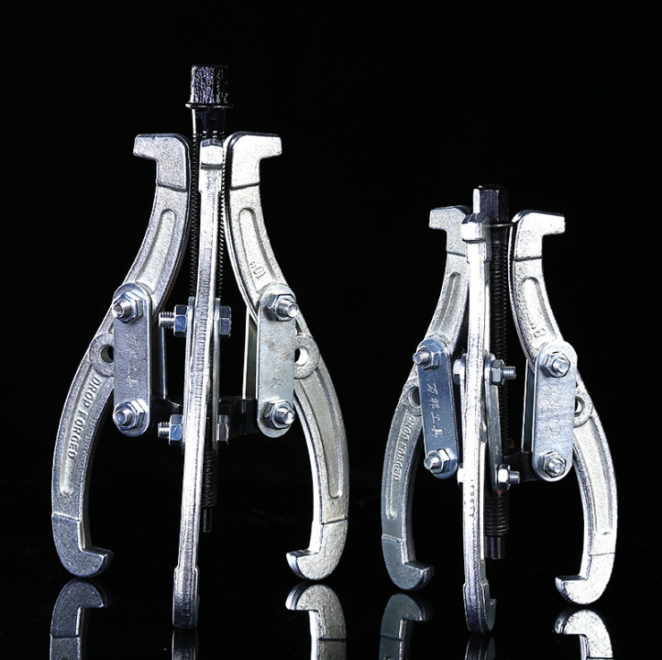 三爪拉马轴承拆卸工具拉拔器三角拉马器二抓两爪小拉玛顶拔器包邮