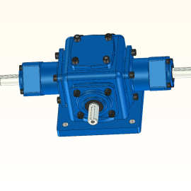 t型正反转换档转向器 变向齿轮箱 t型锥齿轮换向器