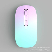 新款type-c充电一键返回桌面薄无线鼠标商务办公5键2.4G光电鼠标
