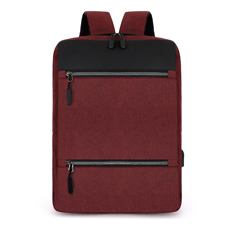 Laptop Backpack Business Commuter Bag Three-Piece Men's Oxford Cloth Backpack Wholesale Printable Logo