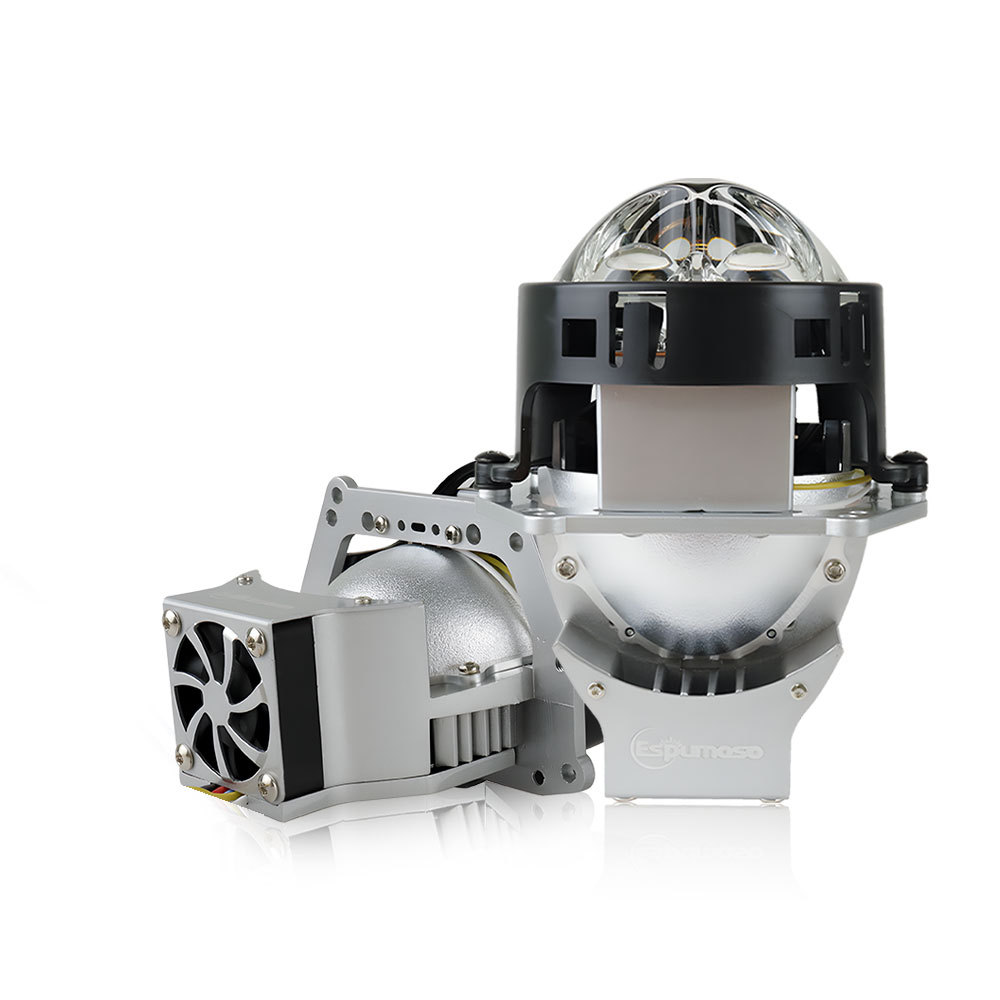 跨境专供新款k205汽车led大灯激光透镜双直射led灯前大灯远近光灯