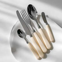 法国Capdeco餐具刀叉套装不锈钢西餐牛排刀精致甜品叉黄油刀 勺子