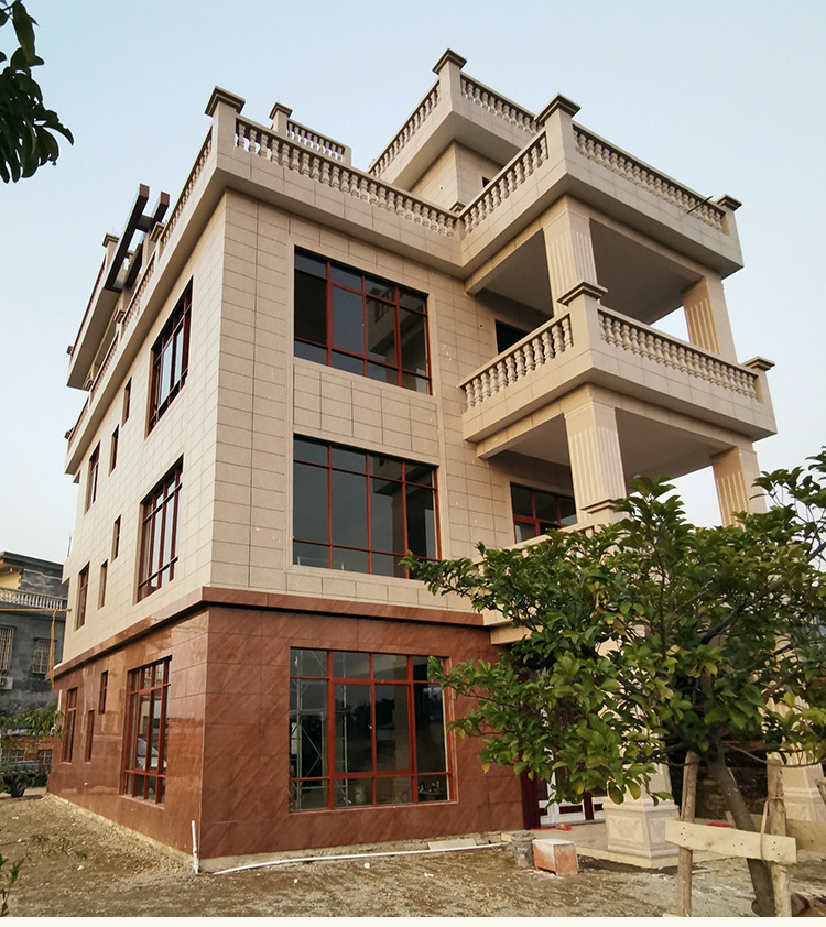 8成交485片别墅外墙瓷砖300*600仿石麻面墙砖自建房农村庭院花岗岩