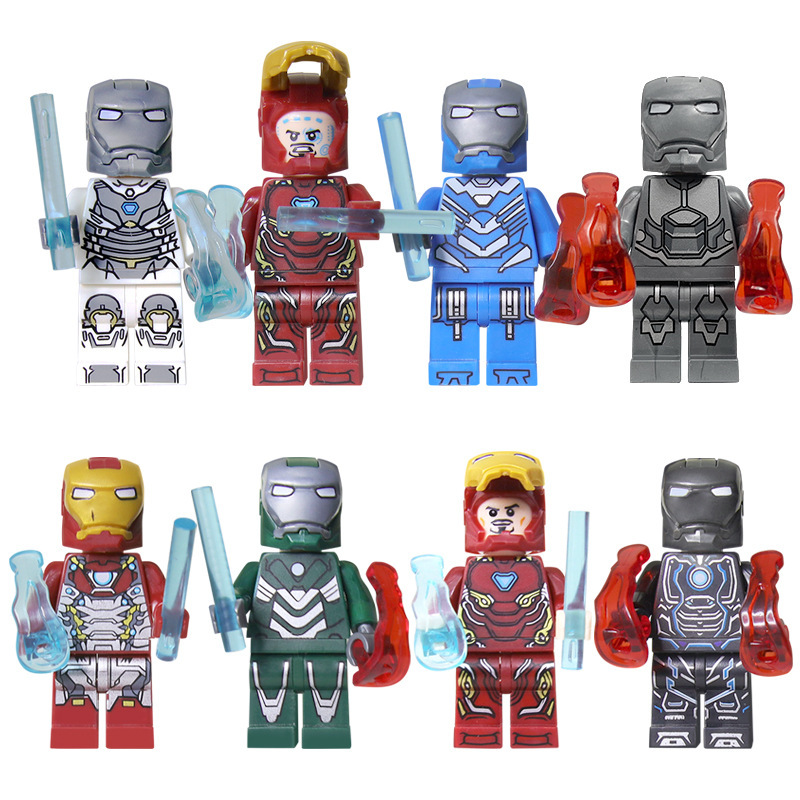 爆款兼容乐高钢铁人仔 超级英雄系列可拼装男孩玩具积木 工厂直销