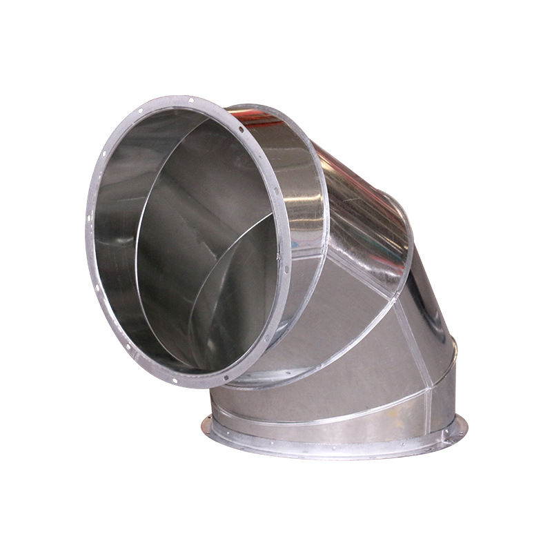 新品工厂定制镀锌圆弯头不锈钢风管通风管道接头镀锌钢板圆弯头