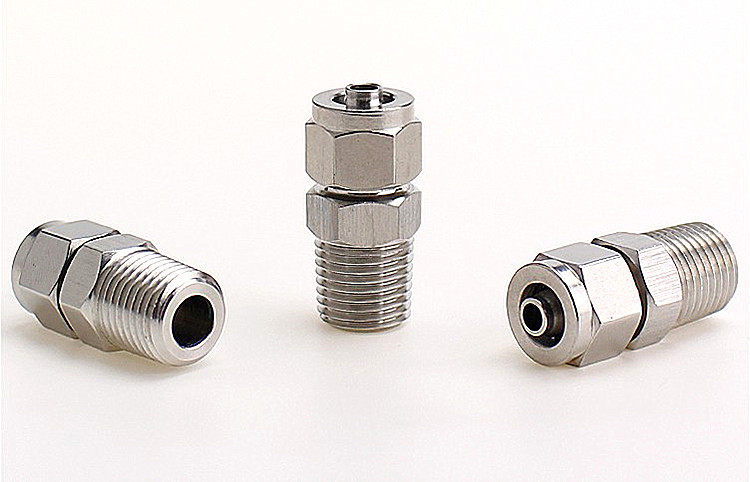 304不锈钢快拧接头气动快速气源pu气管软管接头 快拧终端管路接头