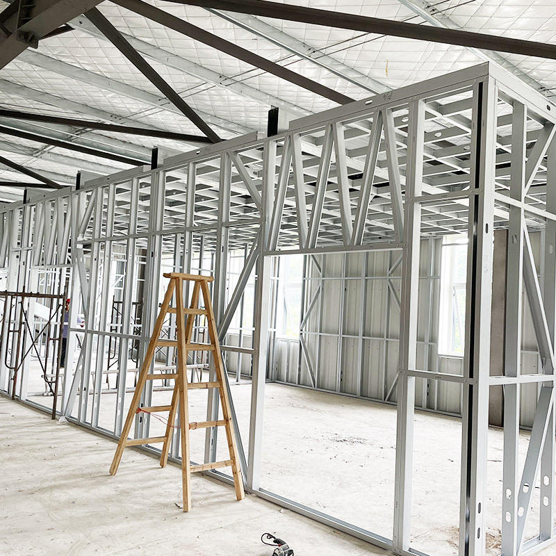 轻钢龙骨厂家批发配件轻钢别墅龙骨镀锌钢结构全套预制房