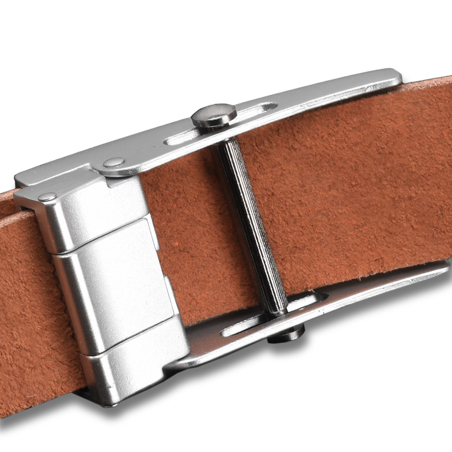 滚轴腰带男无牙平滑扣皮带纯牛皮光面滚柱老式自动皮带头层87