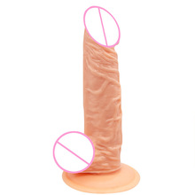 吸盘PVC阳具女用自慰爆筋阴茎假鸡鸡跨境外贸成人情趣性用品