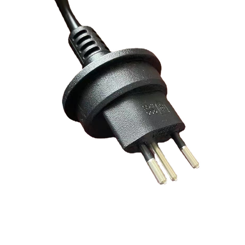 现货瑞士新标准sev 441011三芯防水插头 瑞士认证两芯插头线