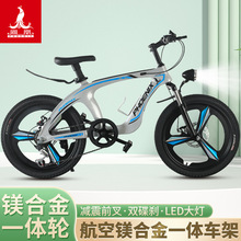 凤凰免安装镁合金20寸22寸变速碟刹一体轮男女儿童学生山地自行车