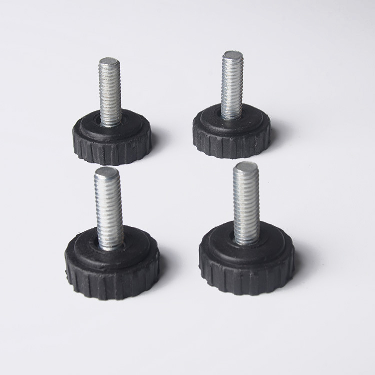 厂家直销m8*28可调脚 不锈钢管调节家具调整脚机器手扭螺丝调节脚