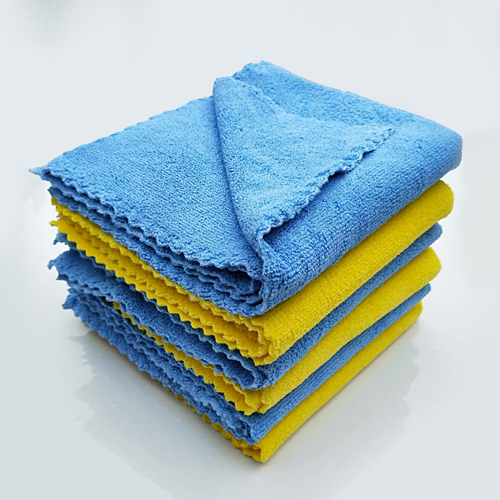 Ultra-Fine Fiber Waxing Car Wash Towel Special Thickened Polishing Towel for Wiping Cars Absorbent Cloth Large Crystal Plated Square Towel