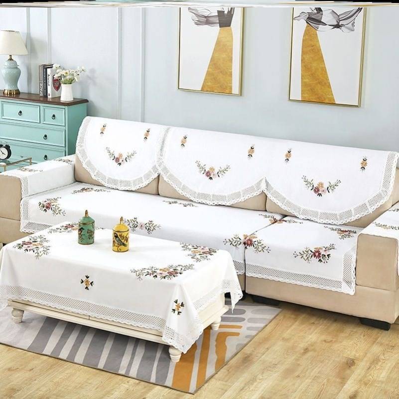 沙发背靠巾沙发盖布租房沙发靠背盖巾三角沙发巾2023年新款防尘跨