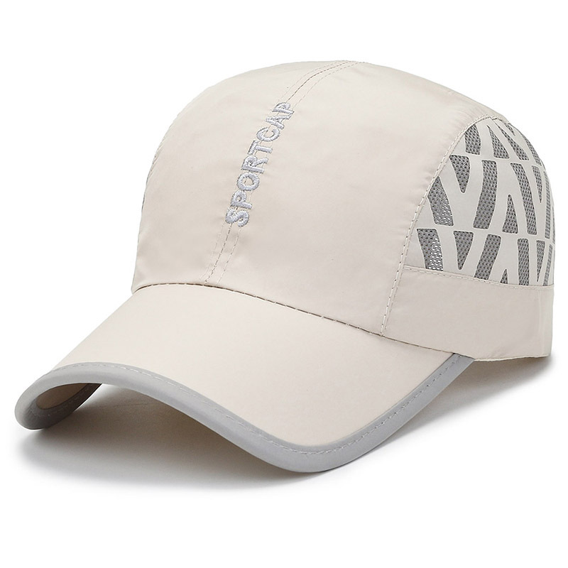 Summer Thin Hat Women's Baseball Cap Quick-Dry Baseball Cap Lightweight Breathable Men's Outdoor Sport Letters Hat Fashion