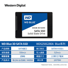 适用WD西数固态硬盘250g 500g 1t2t 4tb ssd蓝盘WDS250G2B0A