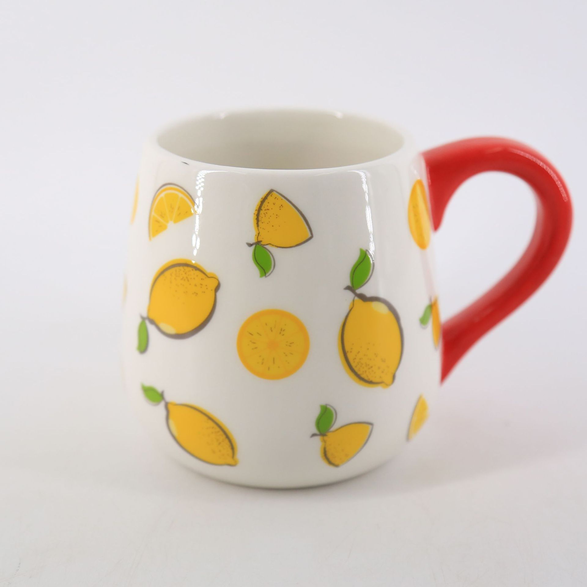 时尚个性马克杯柠檬图案陶瓷杯柠檬系列餐具外销柠檬图案厨房用具