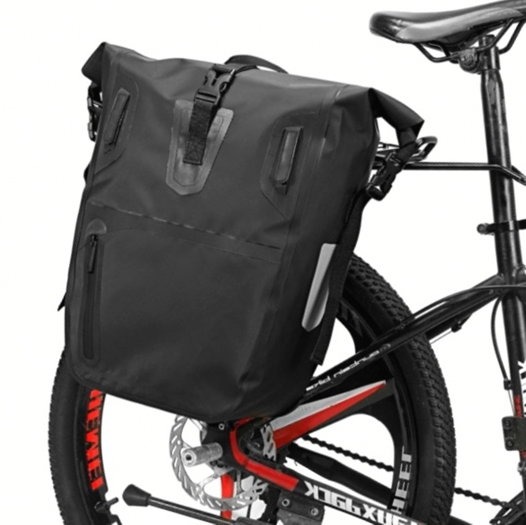 自行车大容量后驮包全防泼水货架包单边车架包长途旅行单车袋