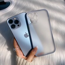 直边肤感手机壳适用于苹果14pro磨砂透明超薄iPhone13简约保护套X