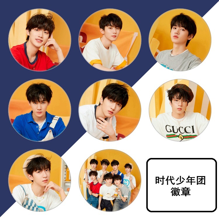 tnt时代少年团徽章 宋亚轩刘耀文马嘉祺周边 磨砂铁底胸章221-252-阿
