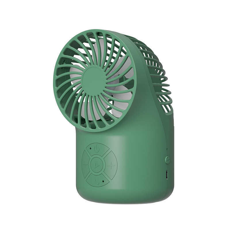 Fixed Usb Rechargeable Small Fan Bluetooth Speaker Hands-Free Call Charger Small Fan Bt Speaker