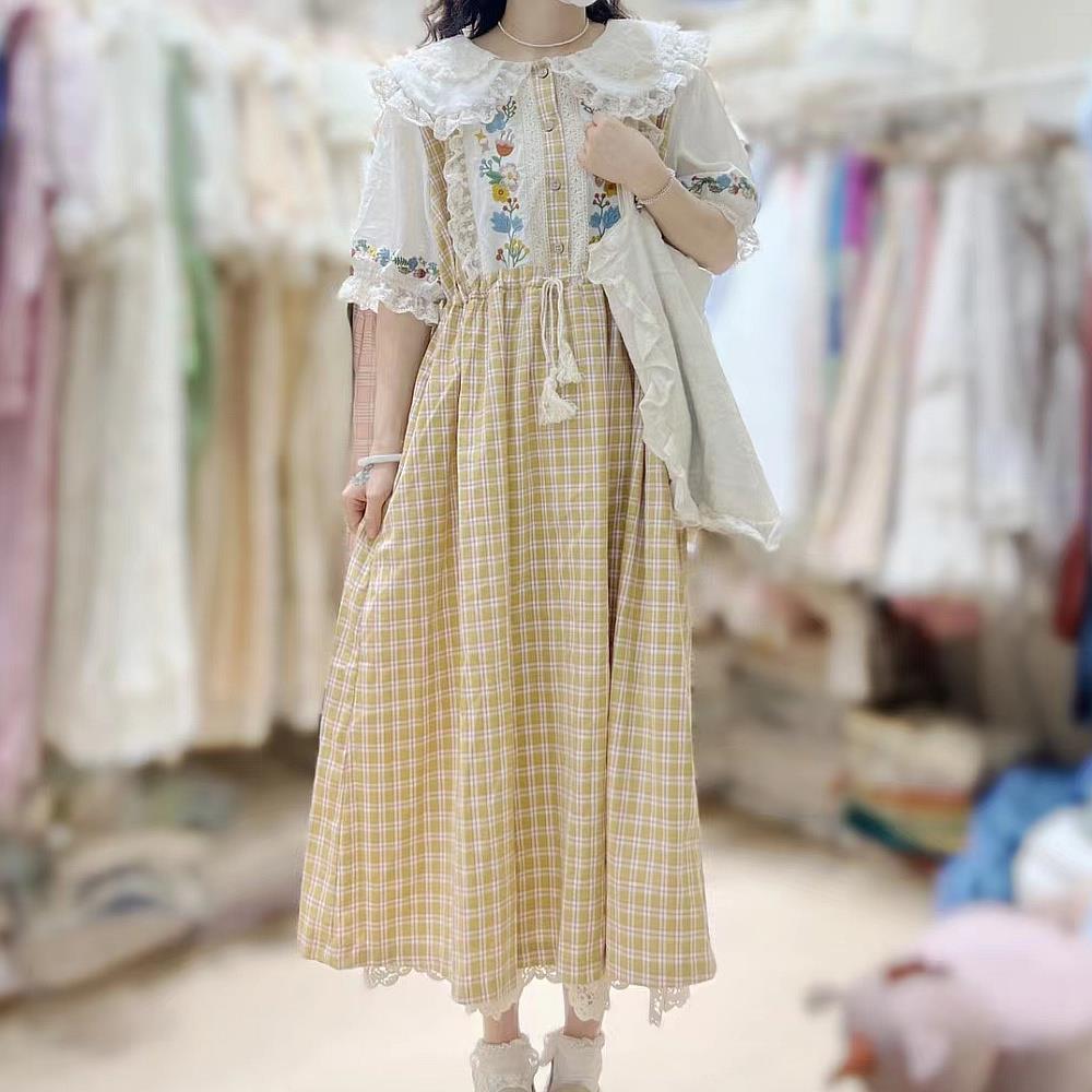 森女系娃娃裙秋冬