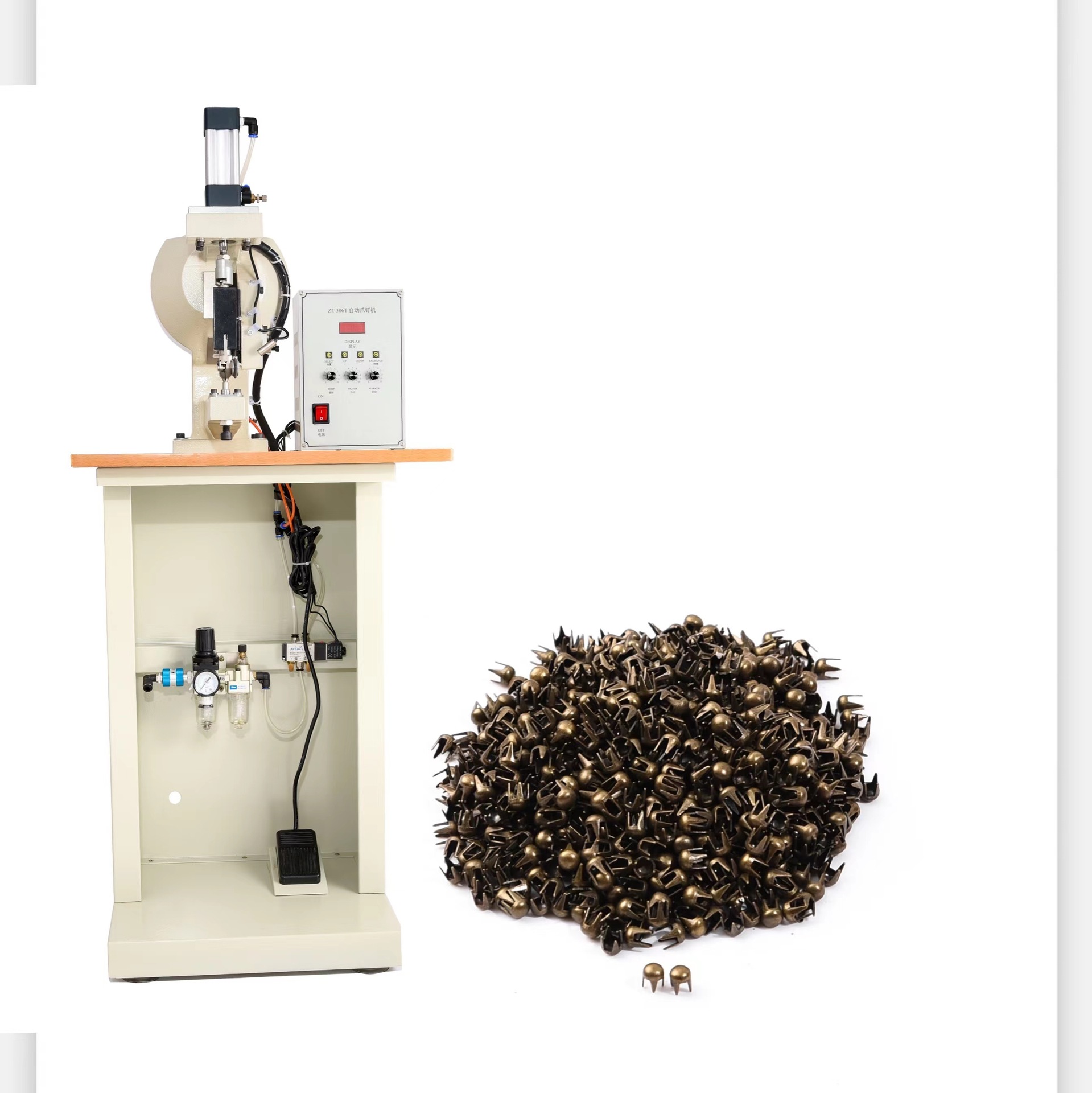 四爪扣机 爪珠机 打钉机 四爪钉珠机 自动送料爪钉机