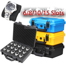 6/8/10/15 Slots Waterproof Watches Box Plastic Watch Display