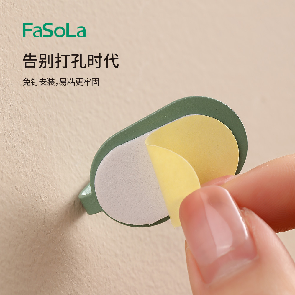 Nordic Simple Sticky Hook Strong Load-Bearing Hook Home Punch-Free Invisible Wall Decorative Dormitory Small Hook