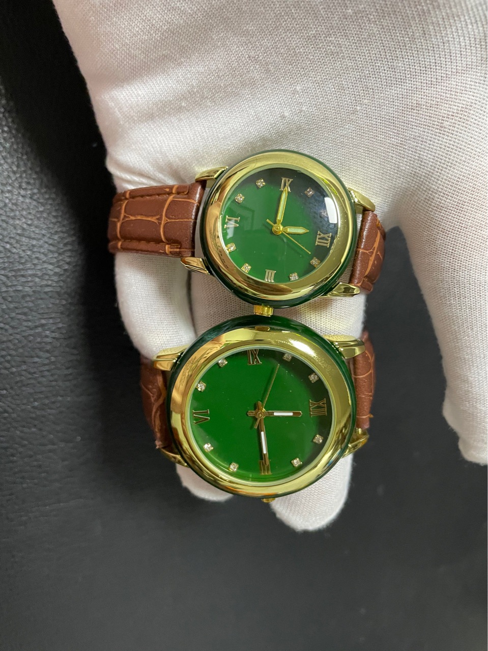 和田玉碧玉 翡翠玉石手表 会销礼品