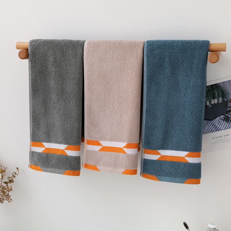 Towel Household Cotton Thickened Absorbent Face Towel Adult Thickened Soft Gift Dark Color Wholesale Towels