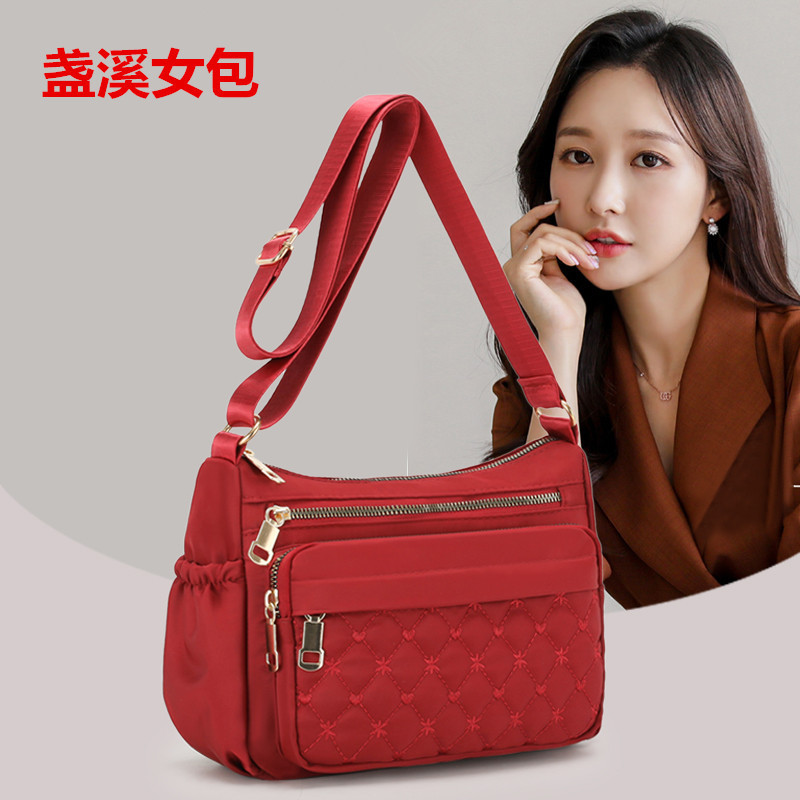 Large Capacity Nylon Cloth Women's Bag 2021 New Fashion Middle-Aged Mom Shoulder Bag Casual Simple Messenger Bag for Women