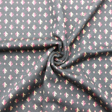 色织提花双面布interlock针织tc涤棉电脑提花色织双面布服装面料