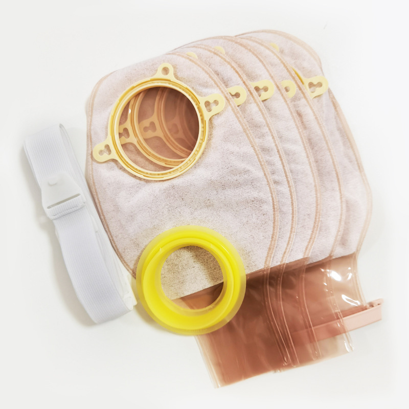 新辉造口袋二件式通用一次性假肛门袋开口袋罩口肠道腰带式造瘘袋