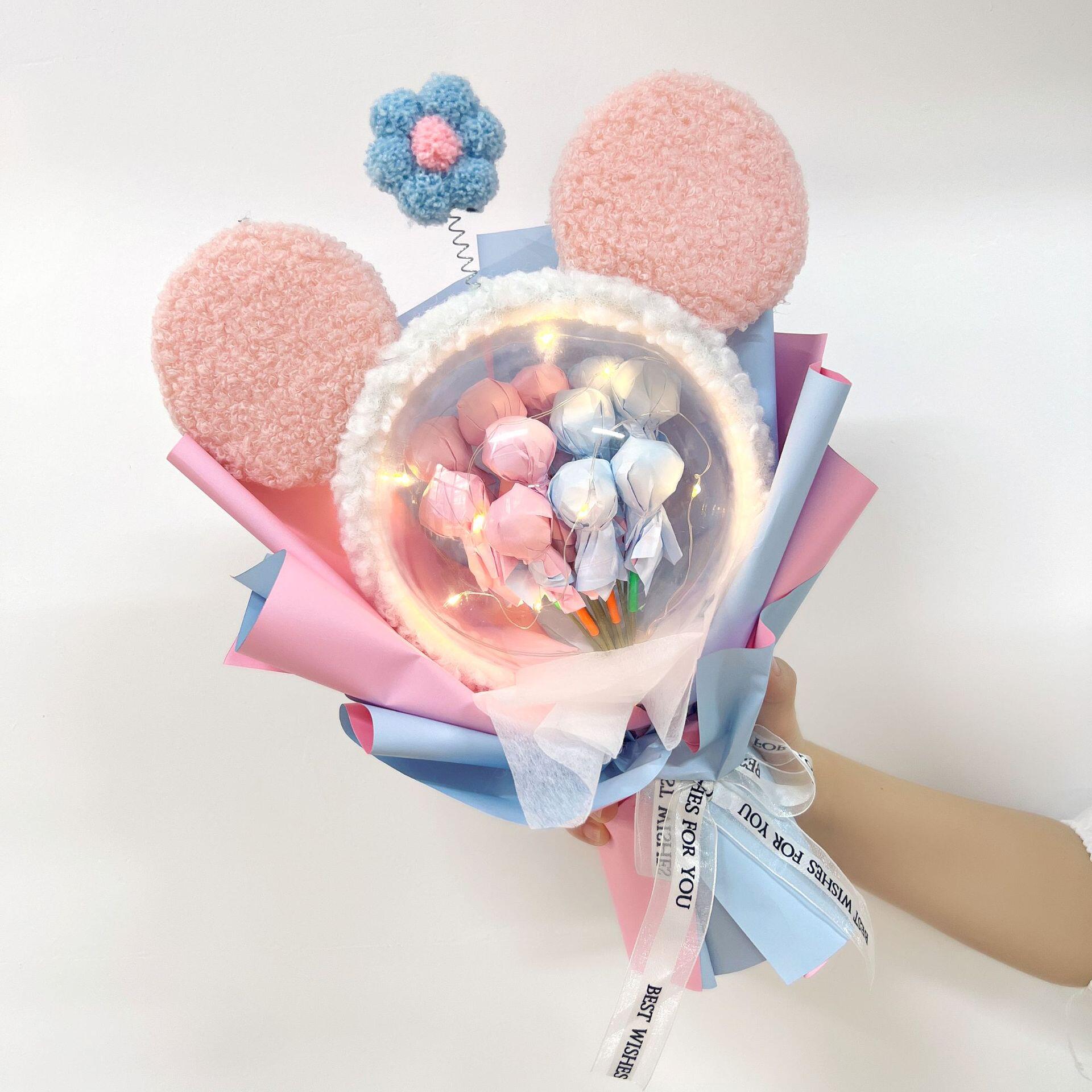 六一儿童节礼物创意满天星棒棒糖星黛露花束波波球女朋友生日礼物