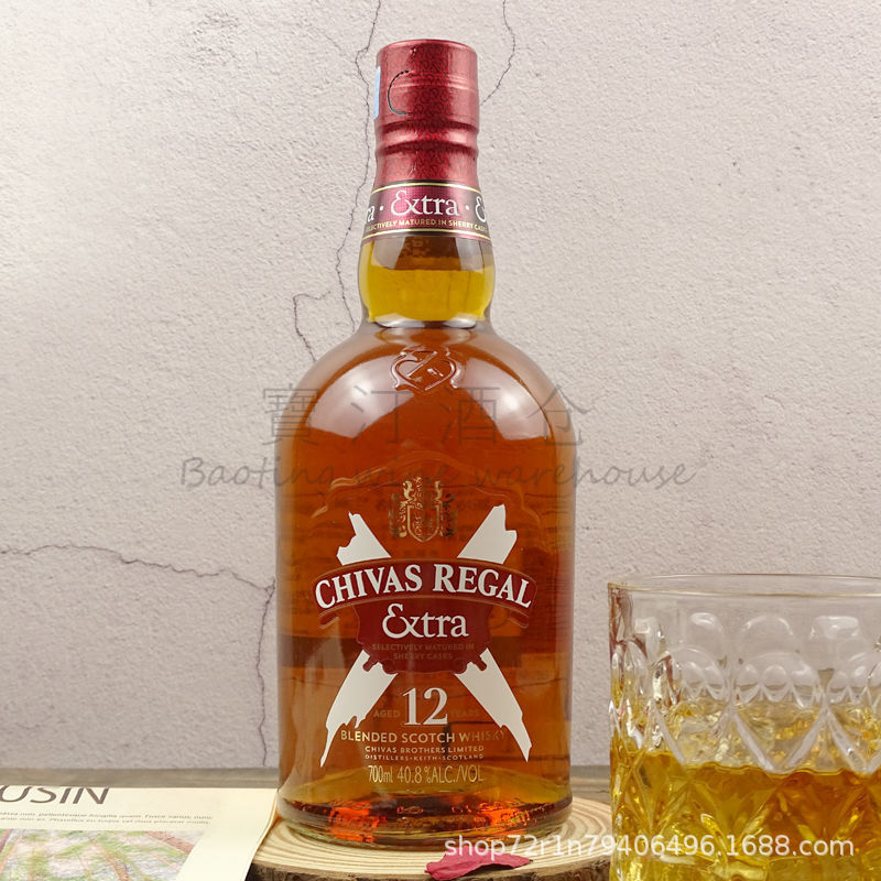 行货芝华士12年新境夜光版威士忌 chivas 洋酒700ml