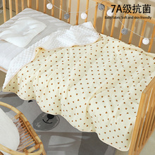 婴儿被子豆豆毯夏季薄款纱布空调被批发儿童棉皱布宝宝盖毯厂家