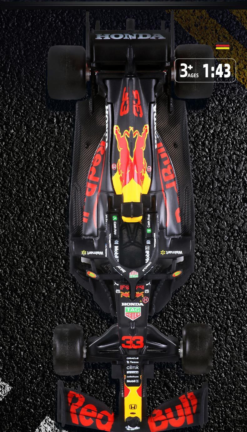 比美高1:43红牛 f1方程式赛车2021红牛f1 rb16b赛车模型维斯塔潘